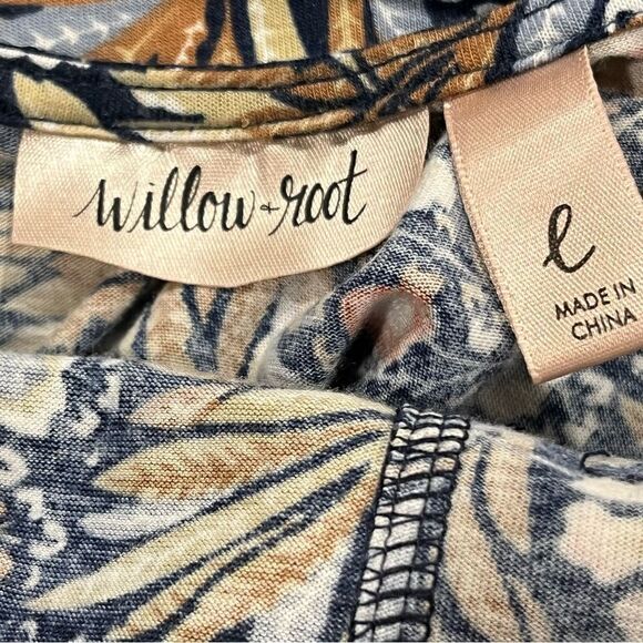 Fall cottagecore print long sleeve top - Picture 6 of 11